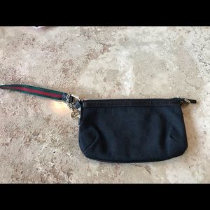 Gucci black wristlet